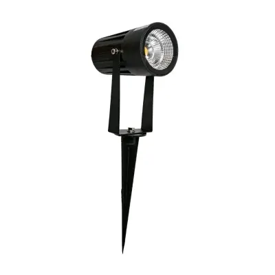 Foco LED para jardín con estaca negra - miniatura 1