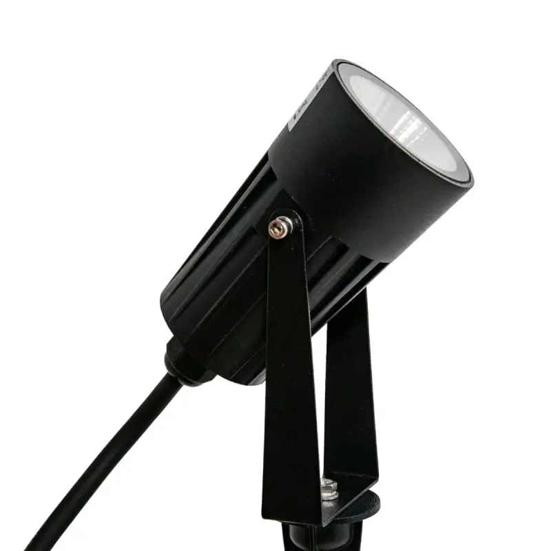 Foco LED para jardín con estaca negra - 3