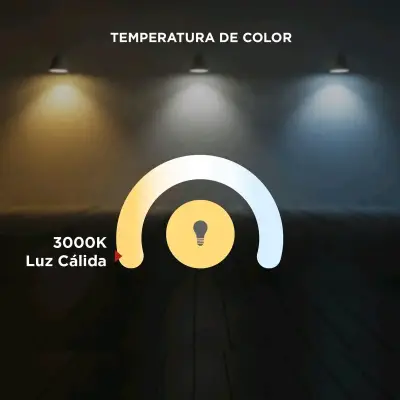 Foco LED para jardín con estaca negra - miniatura 5