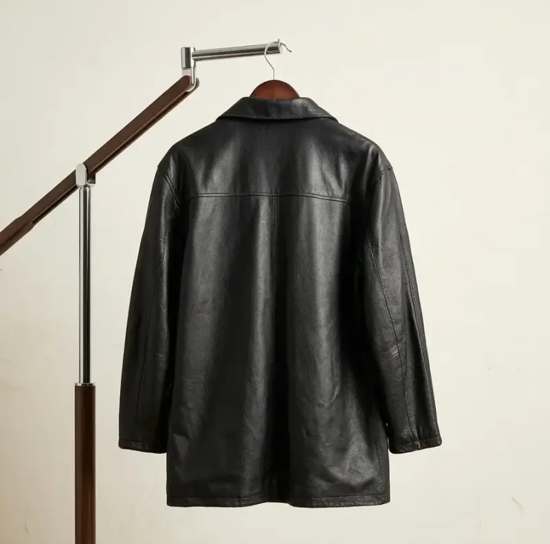 Chaqueta de cuero reversible. - 4