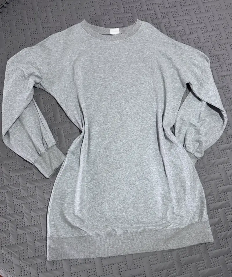 Polerón gris unisex de algodón - 2