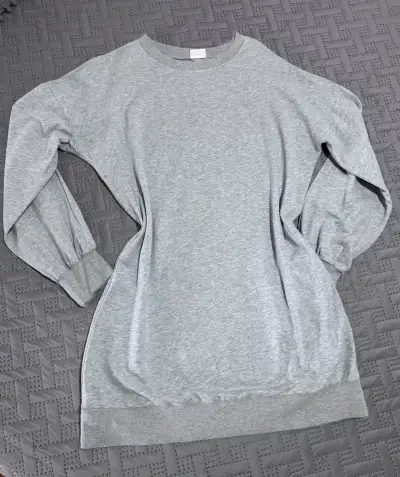 Polerón gris unisex de algodón - miniatura 2