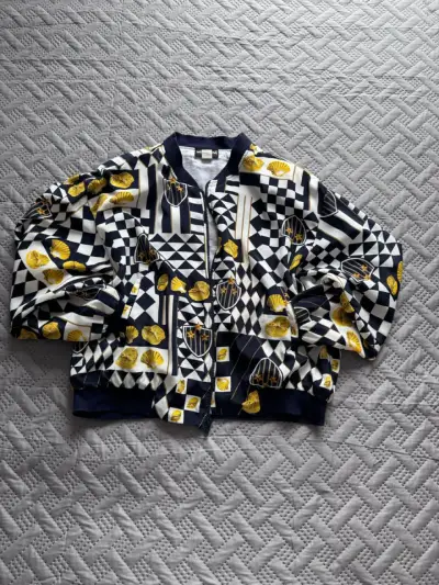 Chaqueta bomber estampada geométrica y conchas - miniatura 2