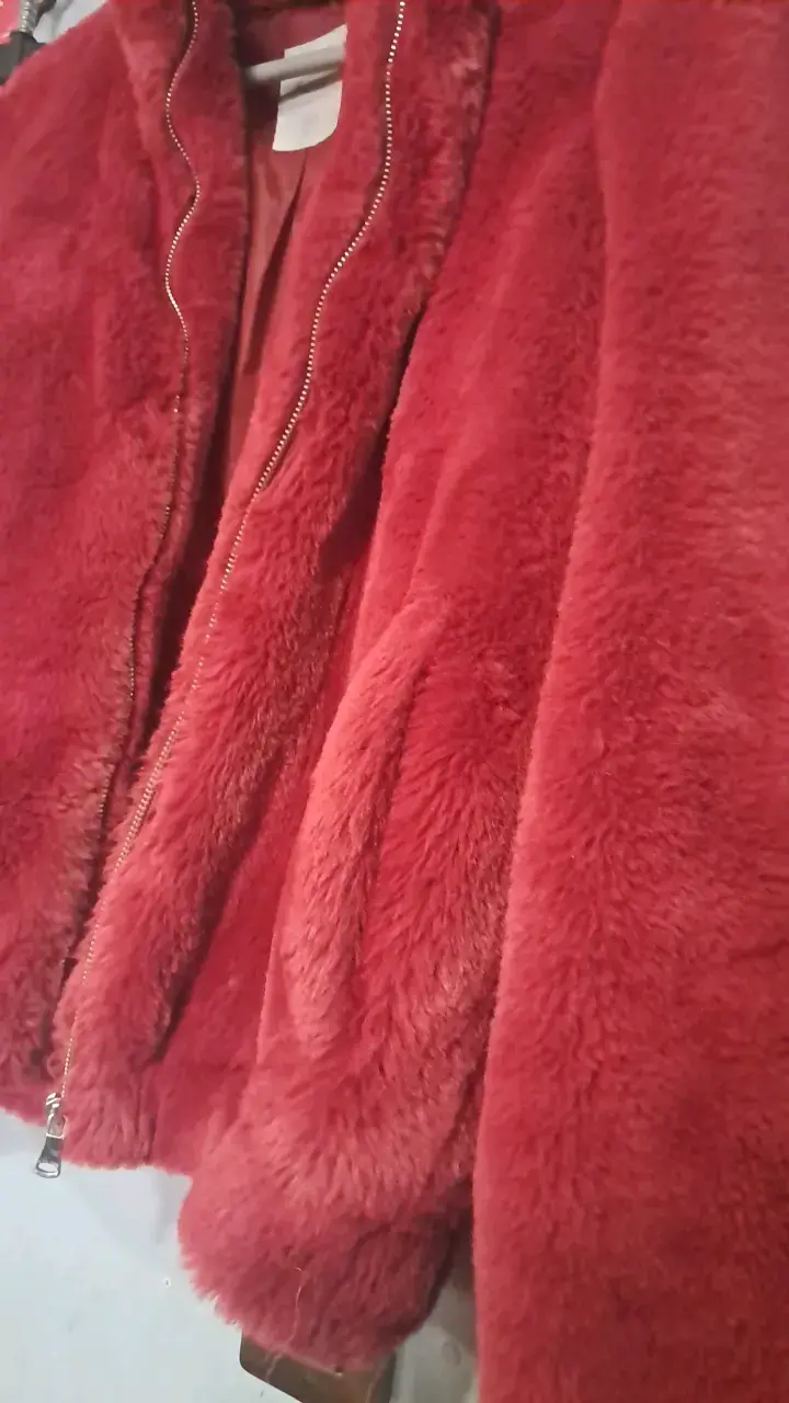 Chaqueta de peluche roja Index talla M - 3