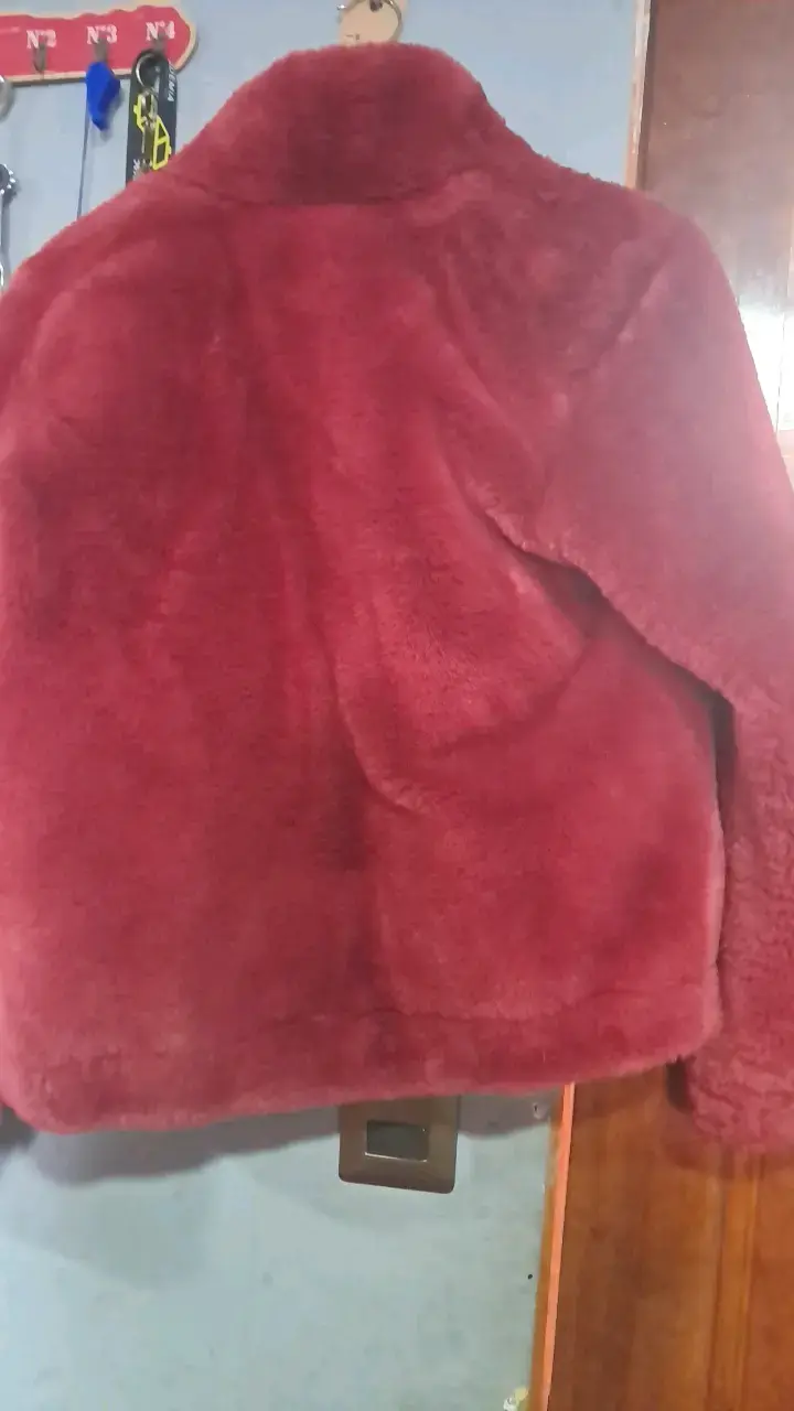 Chaqueta de peluche roja Index talla M - 4