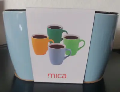 Set de 4 mugs de cerámica Mica 370 ml - miniatura 1