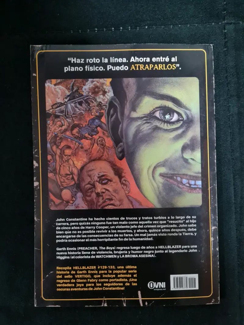 Comic Hellblazer Hijo del Hombre de John Constantine - 2