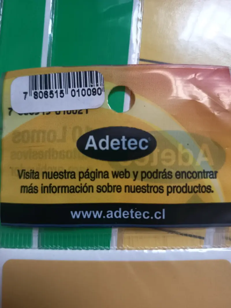 Lomo autoadhesivo archivadorer Adetec oficio ancho - 2