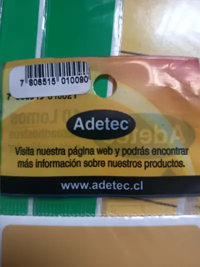 Lomo autoadhesivo archivadorer Adetec oficio ancho - miniatura 2