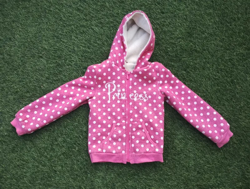 Polerón rosado con capucha para niña 'Princess' - 1