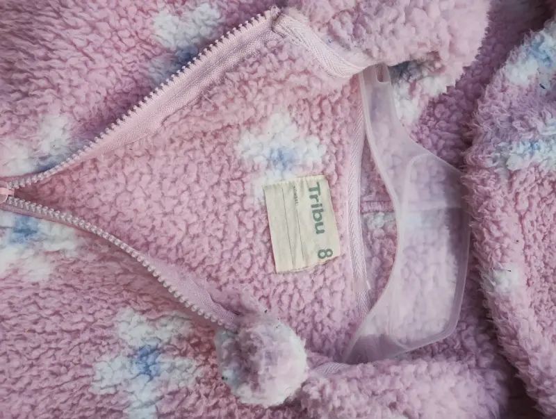 Chaqueta de lana con capucha para niña Tribu - 3