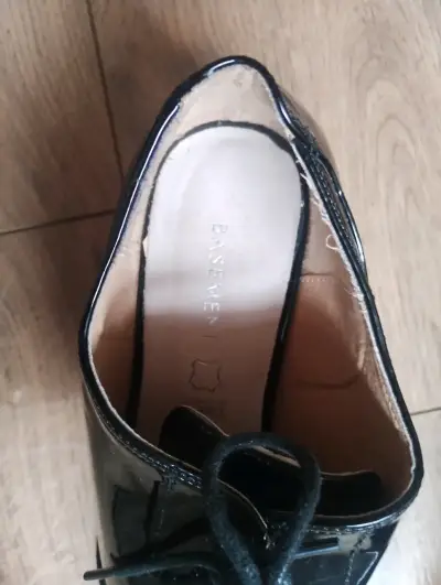Zapatos de charol negros Basement talla 38 - miniatura 3