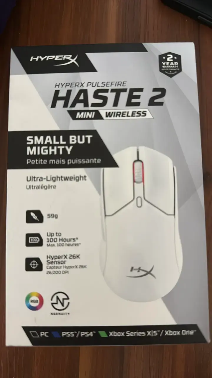 Mouse inalámbrico HyperX Pulsefire Haste 2 Mini - 1