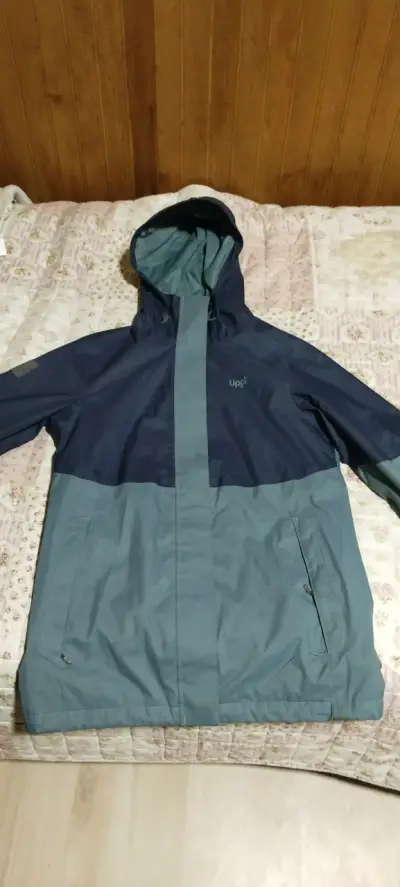 Chaqueta impermeable Lippi azul y verde - miniatura 1