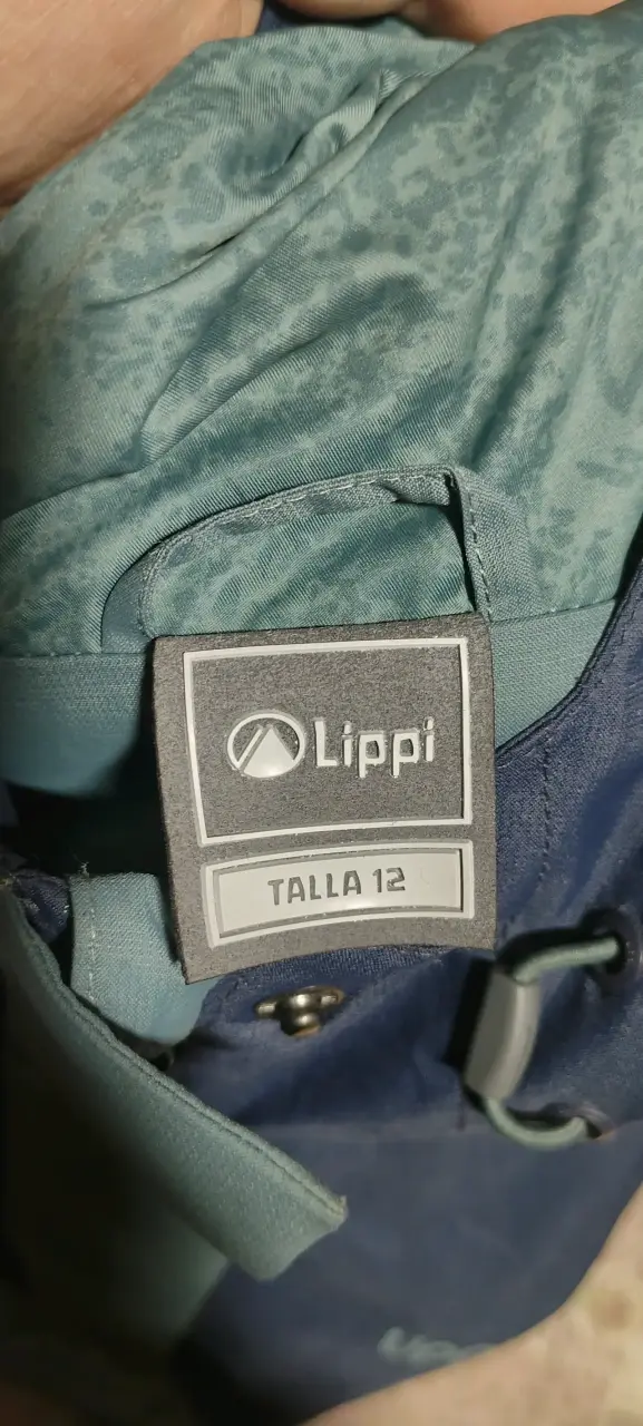 Chaqueta impermeable Lippi azul y verde - 3