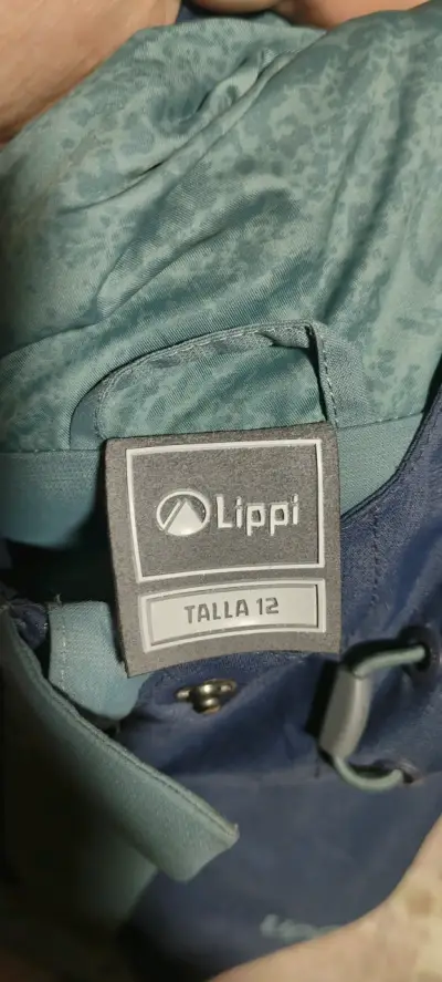 Chaqueta impermeable Lippi azul y verde - miniatura 3