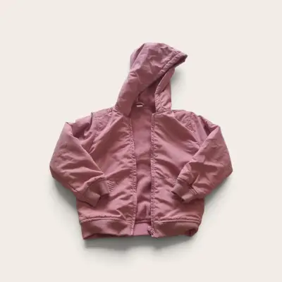 Chaqueta rosada con capucha niña talla 8 polar int - miniatura 1