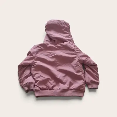 Chaqueta rosada con capucha niña talla 8 polar int - miniatura 2