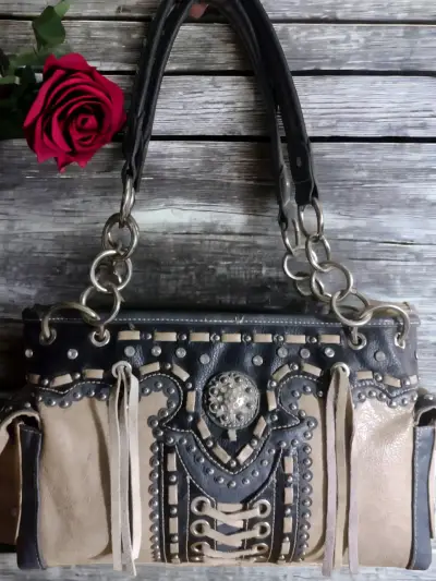 Cartera vintage estilo Western Y2K - miniatura 1