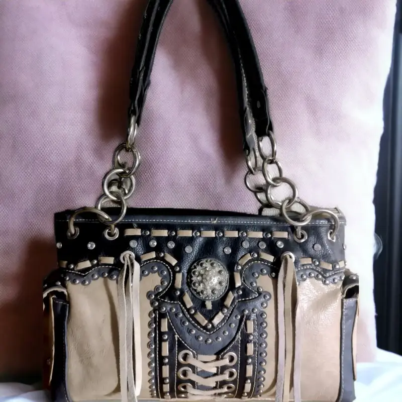 Cartera vintage estilo Western Y2K - 2