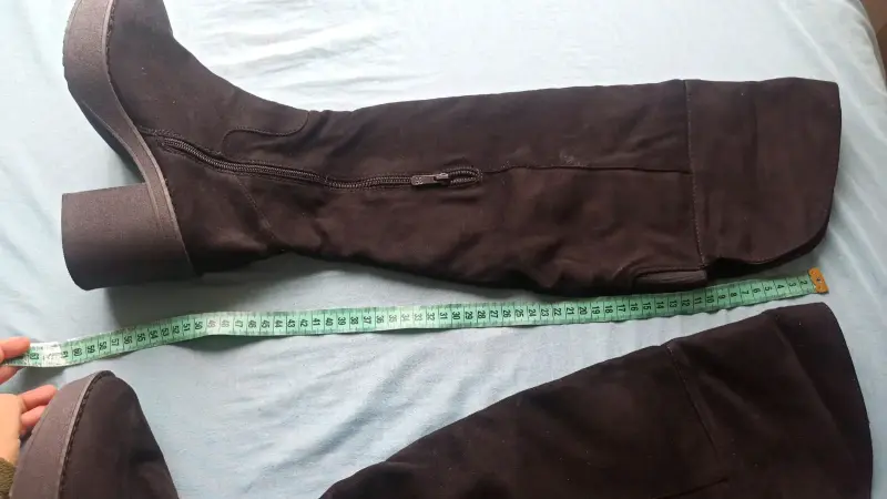 Botas marrones de gamuza con tacón alto talla 39 - 2