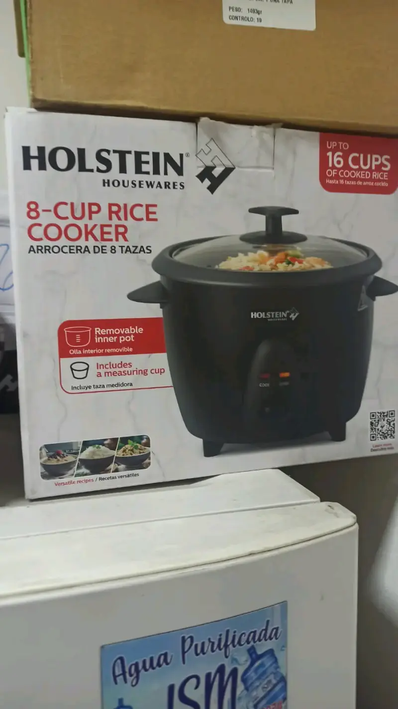 Arrocera Holstein 8 Tazas Negra