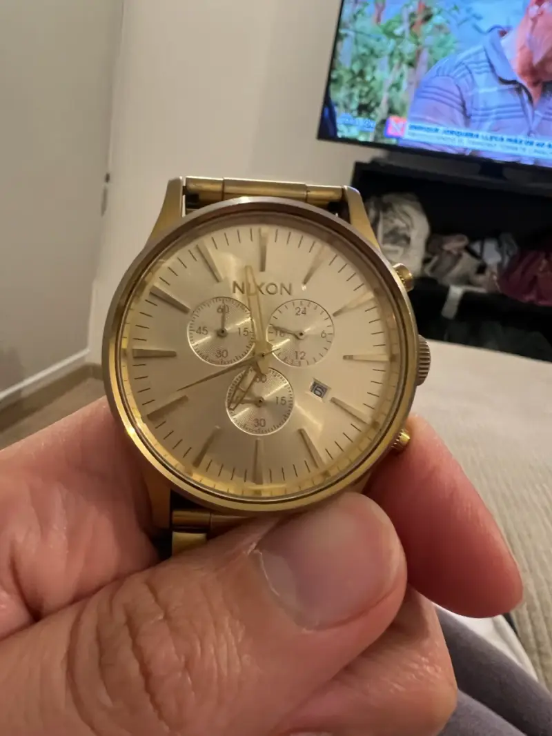 Reloj dorado Nixon con cronógrafo Sentry - 2