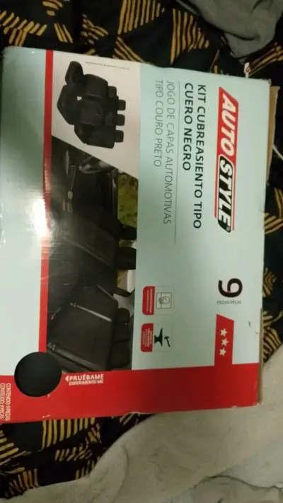 Kit de Cubreasientos AutoStyle Cuero Negro - miniatura 2