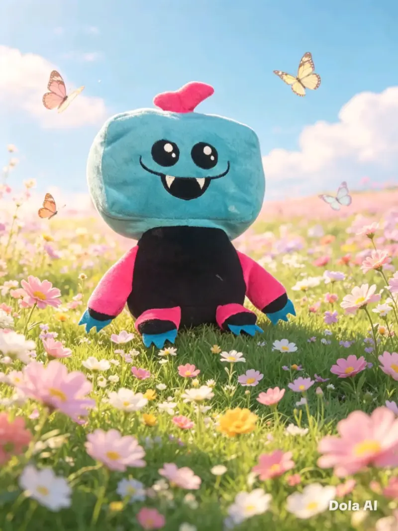 Peluche de oso rosa con lazo decorativo