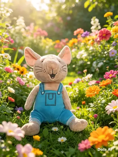 Peluche de oso rosa con lazo decorativo - miniatura 5