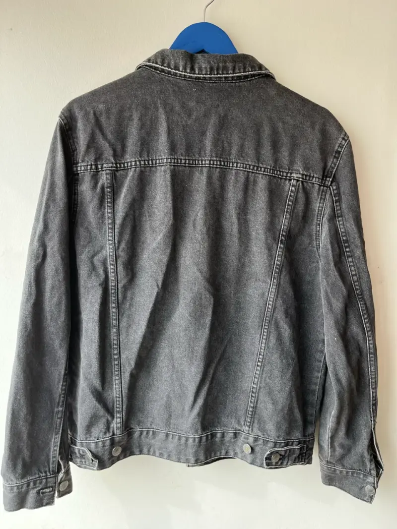 Chaqueta de mezclilla gris Primark para hombre - 5