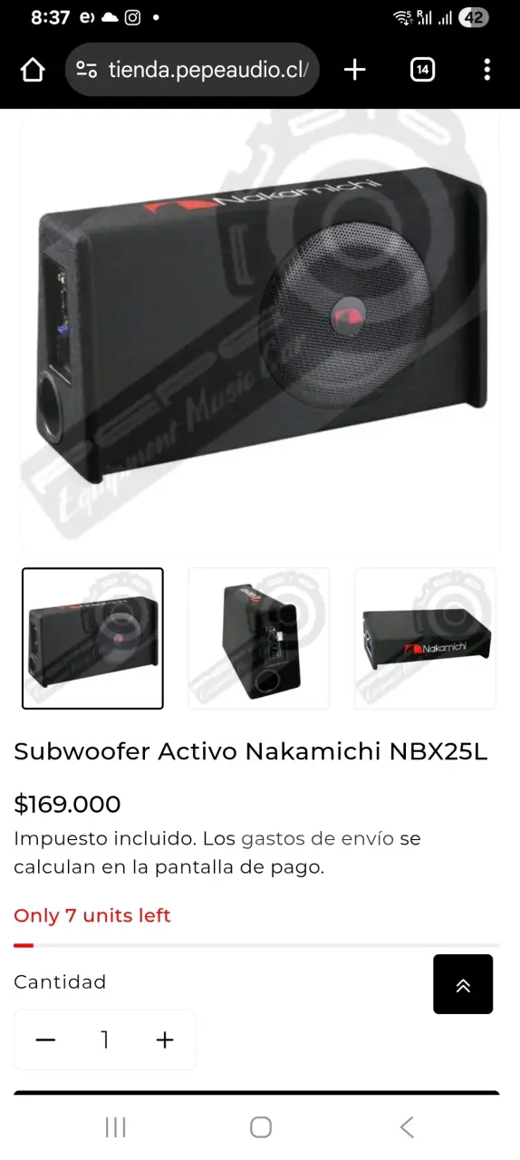 Subwoofer Activo Nakamichi NBX25L 1000W - 3