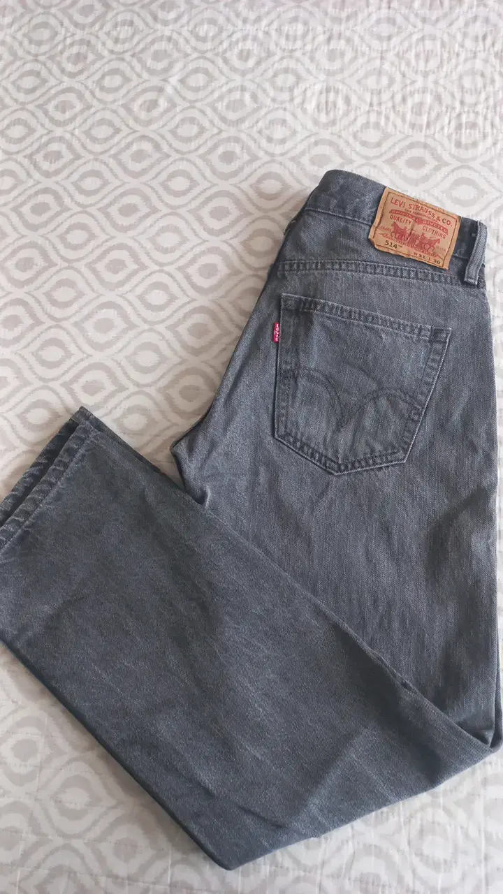 Jeans Levi's 514 Slim Straight Gris - 1