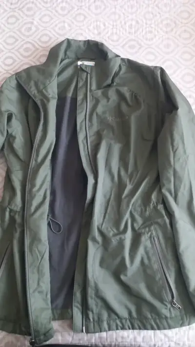 Chaqueta impermeable verde Columbia para hombre - miniatura 1