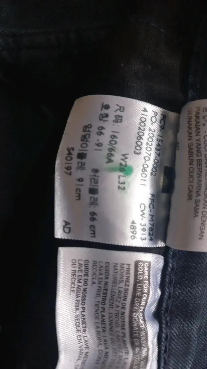 Jeans Levi's Rectos Talla 26 Azul - 3