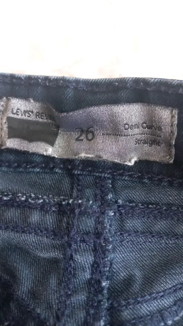 Jeans Levi's Rectos Talla 26 Azul - 4