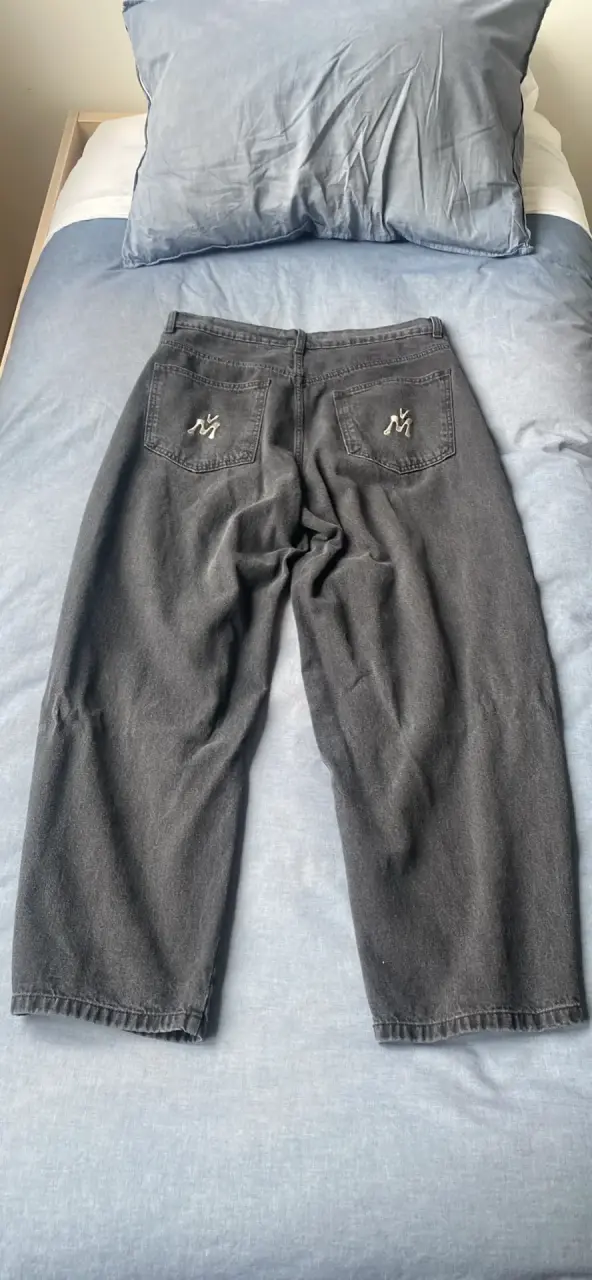 Pantalones anchos negros Lomvok para hombre - 2