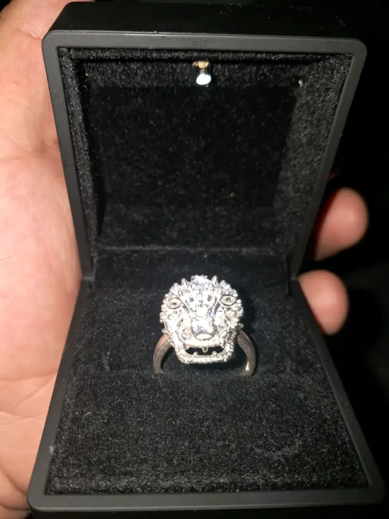 Anillo de animal con cristales en plata 925 - 2