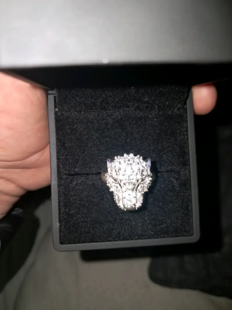 Anillo de animal con cristales en plata 925 - 3