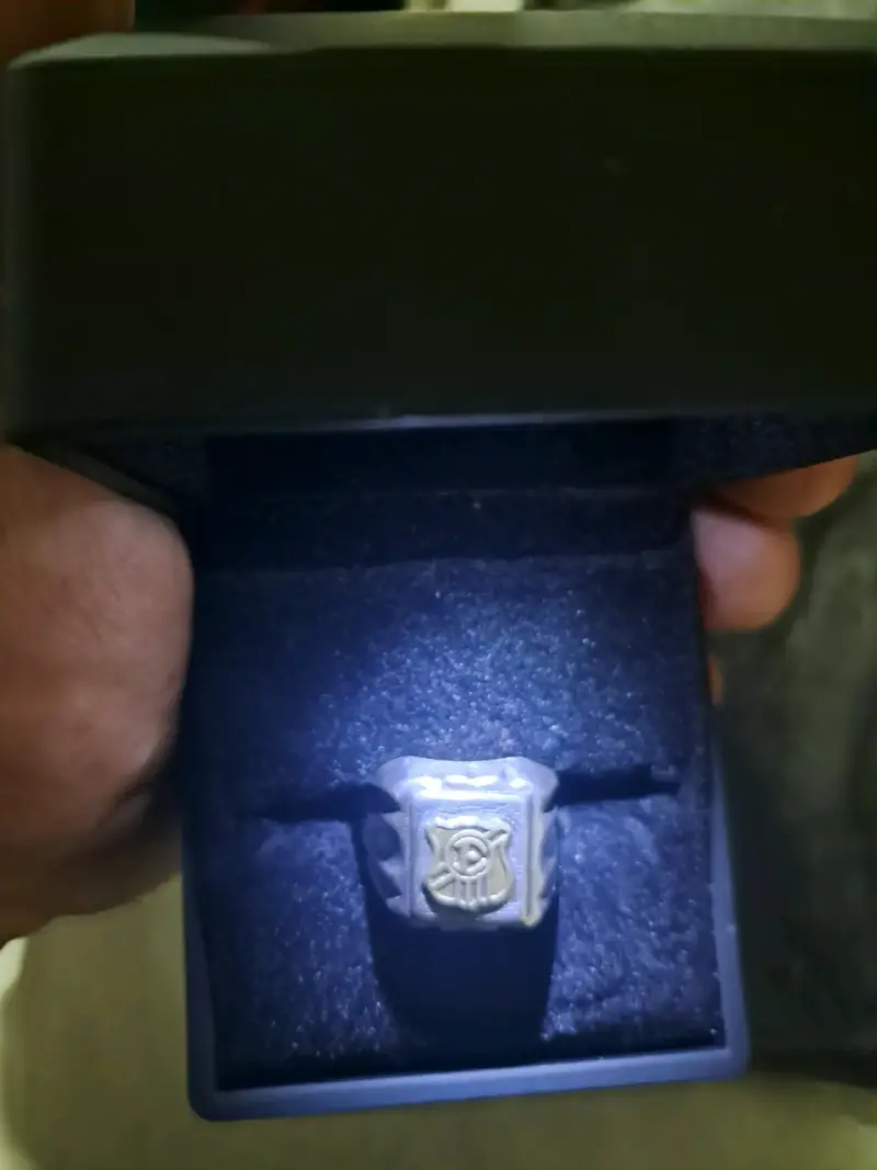 Anillo de sello en plata 980 - 3