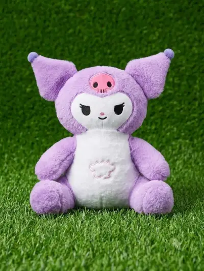 Peluche Kuromi Morado y Negro respira - miniatura 1