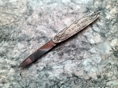 ANTIGUA CORTAPLUMA CHAMPAGNE ART NOVEAU 1910 - miniatura 2