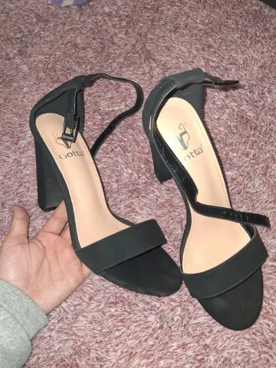Sandalias de tacón alto negras Gotta - miniatura 2