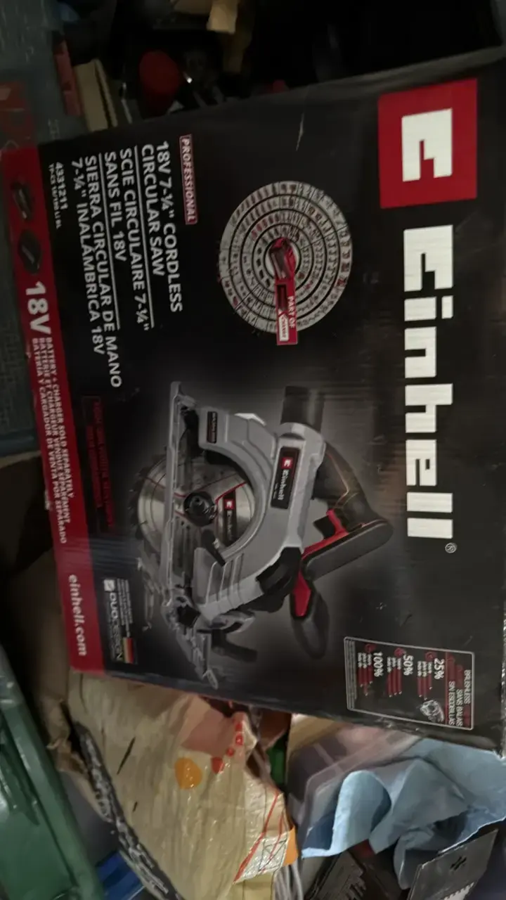 Sierra Circular Inalámbrica Einhell 18V 7-1/4"