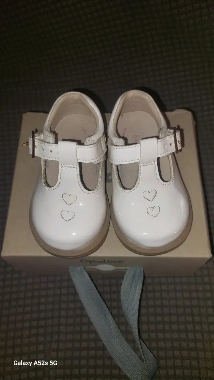 Zapatos de bebé blancos Opaline talla 18 - 1