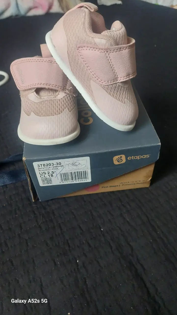 Zapatillas rosadas para bebé Etapas N°18 - 2
