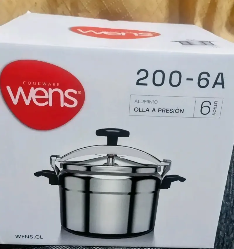 Olla a presión de aluminio Wens 6 litros - 1