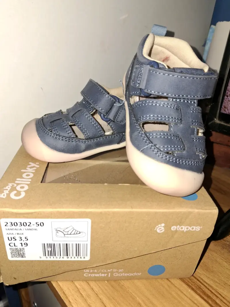 Sandalias de bebé azul Colloky talla 19 - 1