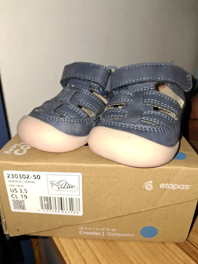 Sandalias de bebé azul Colloky talla 19 - 2