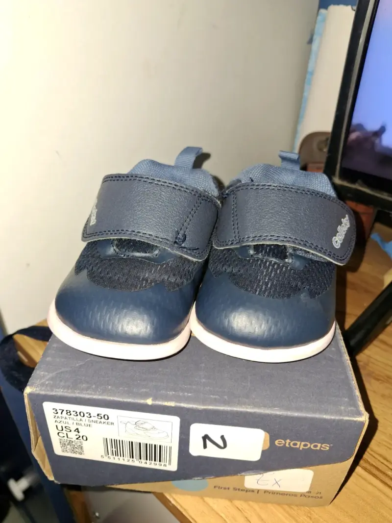 Sandalias de bebé azul Colloky talla 19 - 5